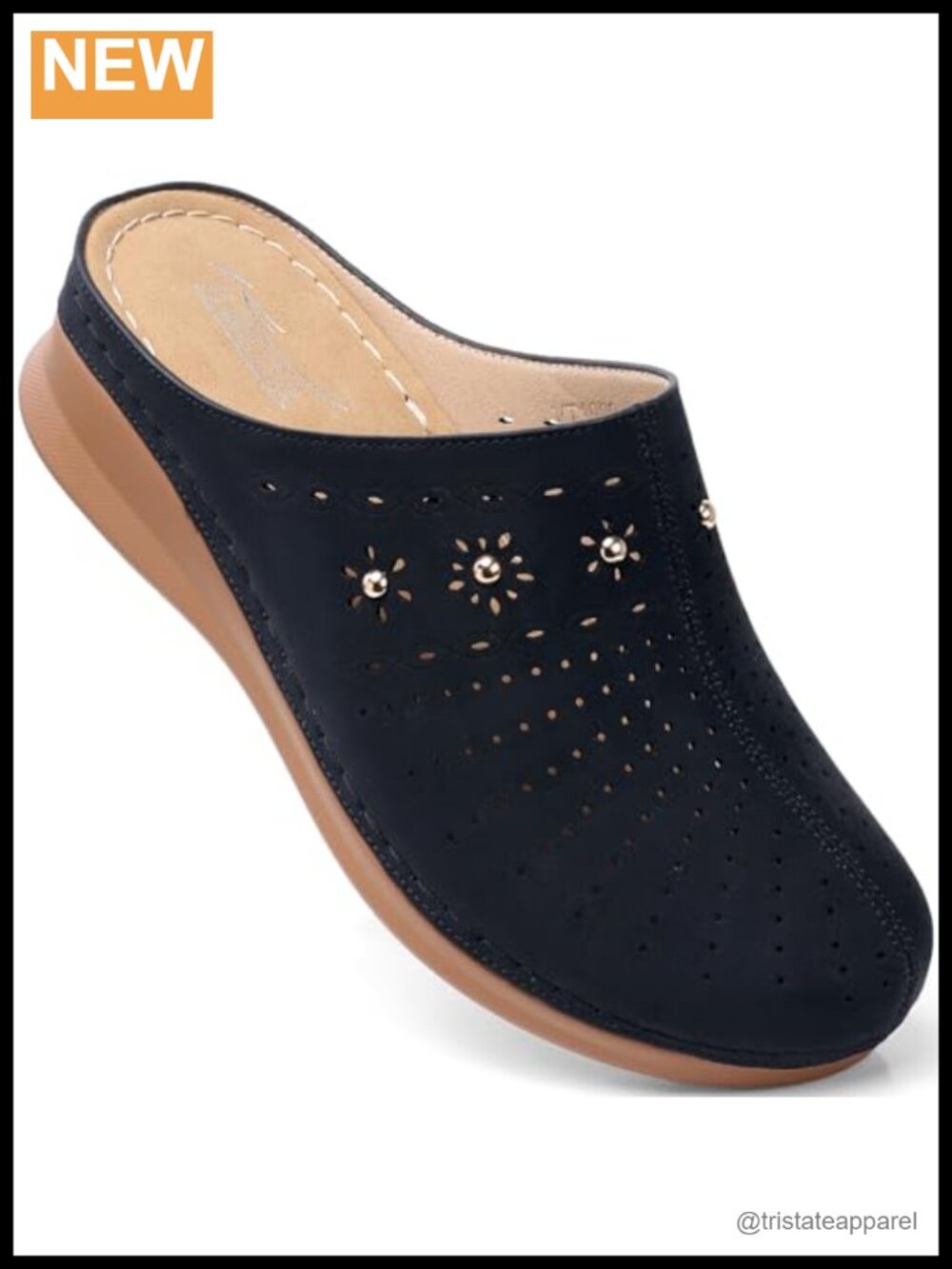 Women's Slip On Clogs Comfortable Closed Toe Mules with Arch Support